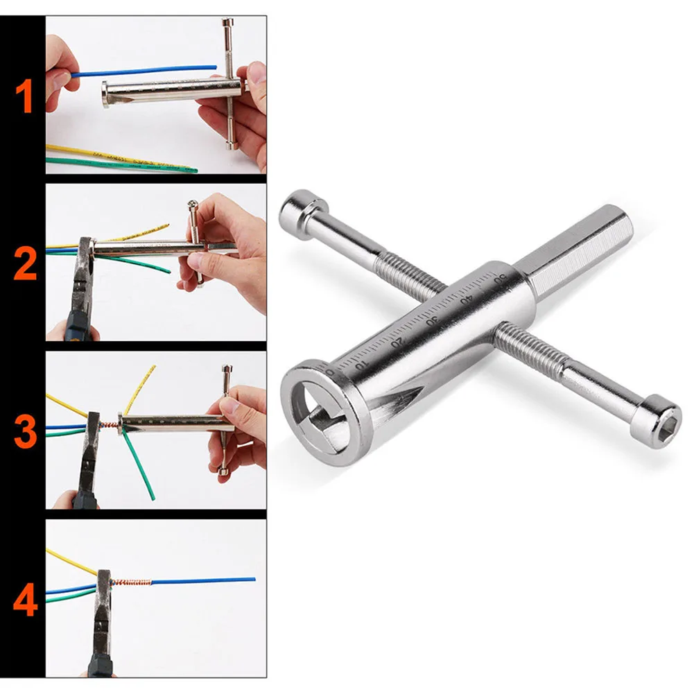 Universal Wire Twisting Tool Electrical Cable Quick Connector Automatic Twisting Wire Stripping Stripper Twister Drill Driver AA