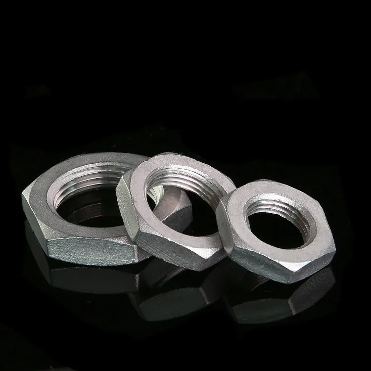 2pieces LOCKNUT 1/2" BSP 304 STAINLESS STEEL LOCK NUT Pipe fitting