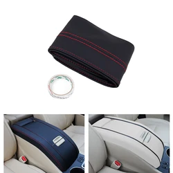5pcs Microfiber Leather Interior Car Center Armrest Box Pad Cover Protective Trim For Toyota Highlander 2015 2016 2017 2018