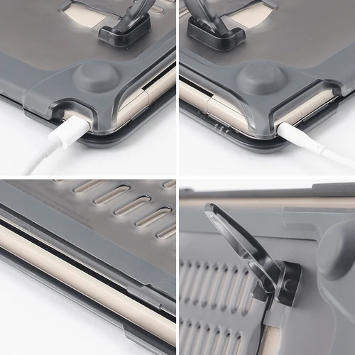 Imagen 2 del producto Funda de portátil con soporte para Macbook Air 13, funda M4 M3 Air de 15,3 pulgadas para Macbook Pro 13, funda M2 M1 Pro 14, Macbook Pro 16