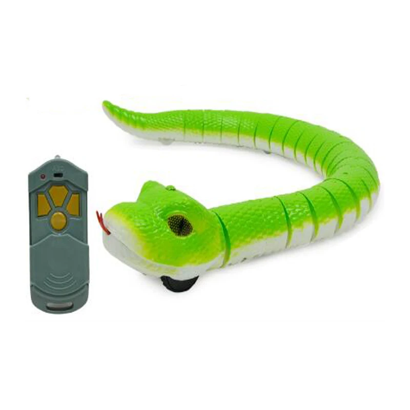 Electric Snake Infrared Simulation Remote Control Snake Children's Whole Toy Green Rattlesnake Simulation Animal Toy Model