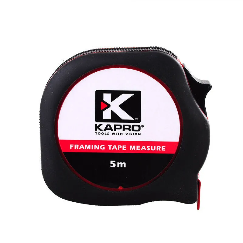 

KAPRO High Accuracy Tape Measure 5 Meters Measuring Tools For Woodworking Mini Rubber Shell Measuring Metric steel Tape Measure