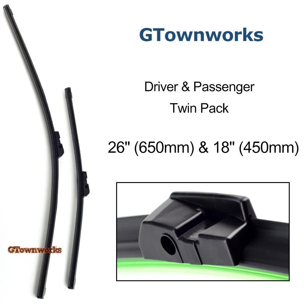 One Pair Wiper Blade 26'' 18'' Windshield Wipers Fit For F01 F02 F04 730Li 740Li 750Li 760Li 730Ld 740Ld 750Ld Frameless wiper