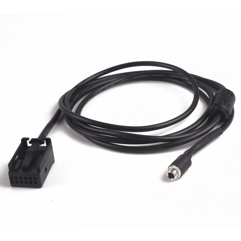 12Pin 3,5 mm żeńskie gniazdo AUX Adapter Kabel interfejsu radiowego MP3 dla BMW E85 E86 Z4 E83 X3