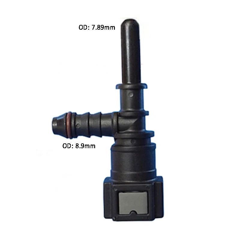 7.89 ID6 F Type Car Fuel Quick Connector Males Female Connector Quick-release Fitting Fuel/methanol/ethanol/urea 6-8mm Tube 1pc