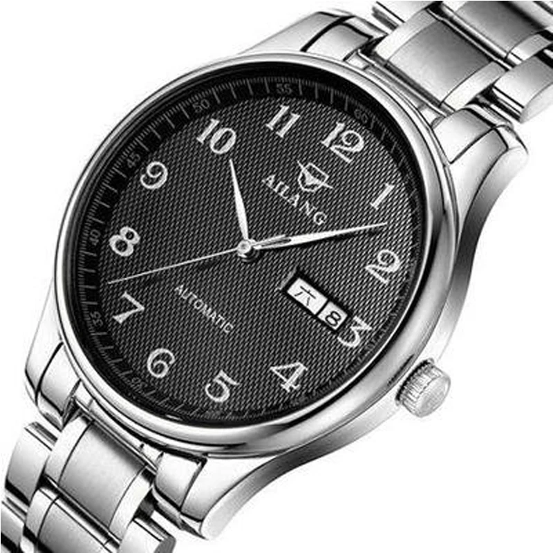 

Unique Design Style Calendar Week Show Automatic Watch 2022 New AILANG Luxury Digital Dial Men's Watch Way Stainless Steel