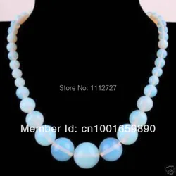 Fashion Trendy Wholesale Natural Moonstone Round Beads Necklace Natural Stone DIY Fashion Jewelry Making 18