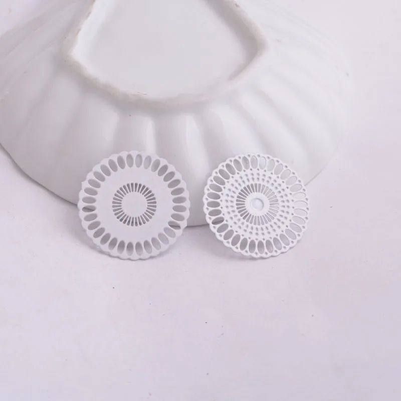 50 Stück AB3628 25mm Runde Filigran-Verbindungsstücke Bunte Verbindungsstücke für DIY-Schmuckherstellung – Detail 10