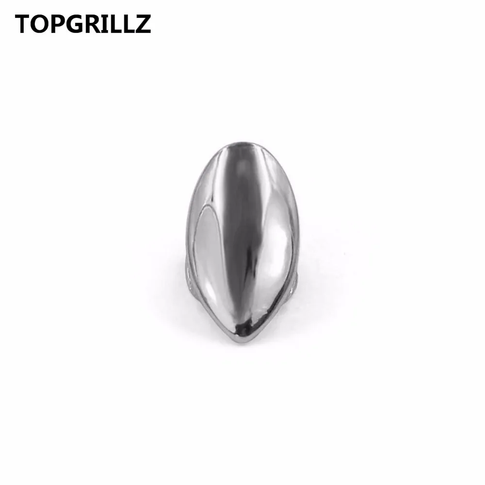 TOPGRILLZ Vampire Fang Single Cap Gold Tone Canine Tooth Grills Fangs Dracula Teeth Grillz,Gift