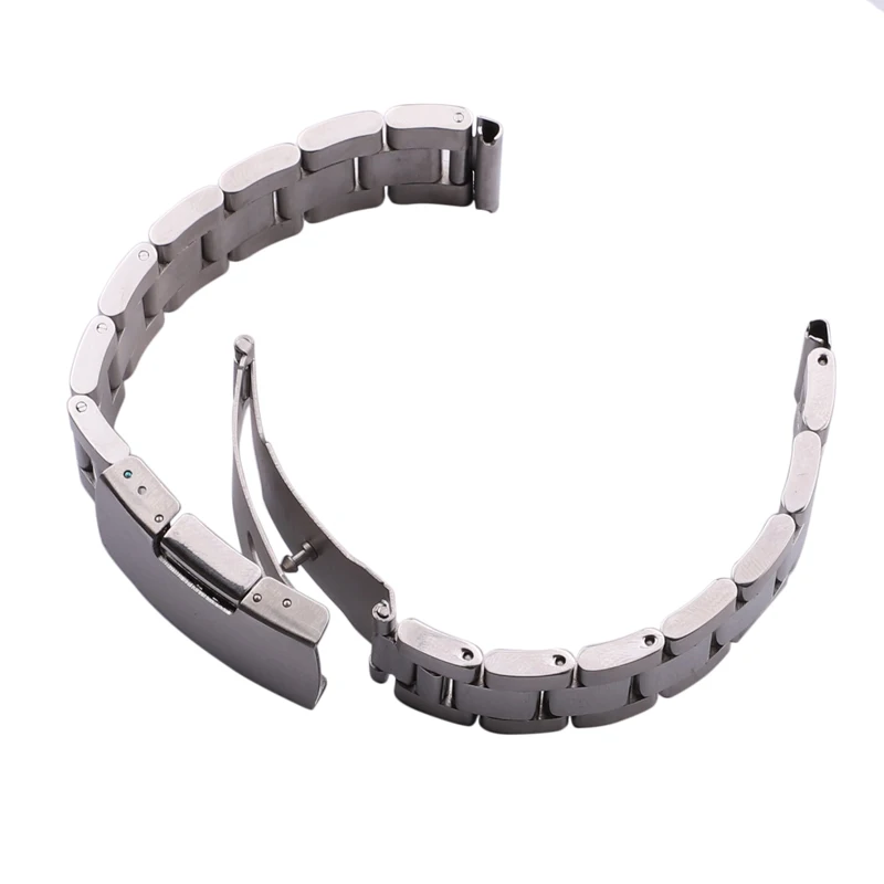 Solid Stainless Steel Watch Band Bracelet Straight End Strap 18mm 20mm 22mm 24mm Gold Silver Black Watchband Accessories