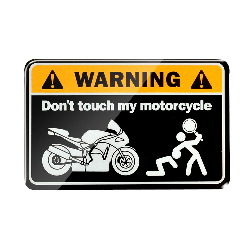 3D Warning Don't Touch My Ninja Motorcycle Decals Tank Stickers Case for Honda Yamaha Suzuki  Ducati BMW Kawasaki Ninja