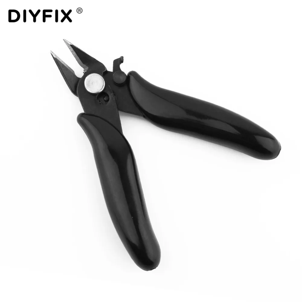 DIYFIX Mini Diagonal Cutting Pliers Wire Cable Side Flush Cutter with Lock for Heating Wire Coils Hand Tool Herramientas