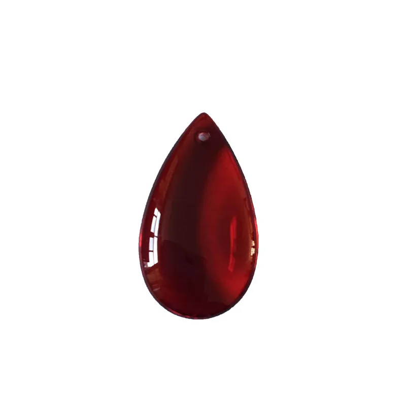 Imagem -01 - Vermelha Lustre Prisma Gota de Água Pendurado Pingente 20 Peças Lote 38 mm Cor vermelha lustre prisma gota de agua pendurado pingente 20 pecas lote 38 mm cor 01