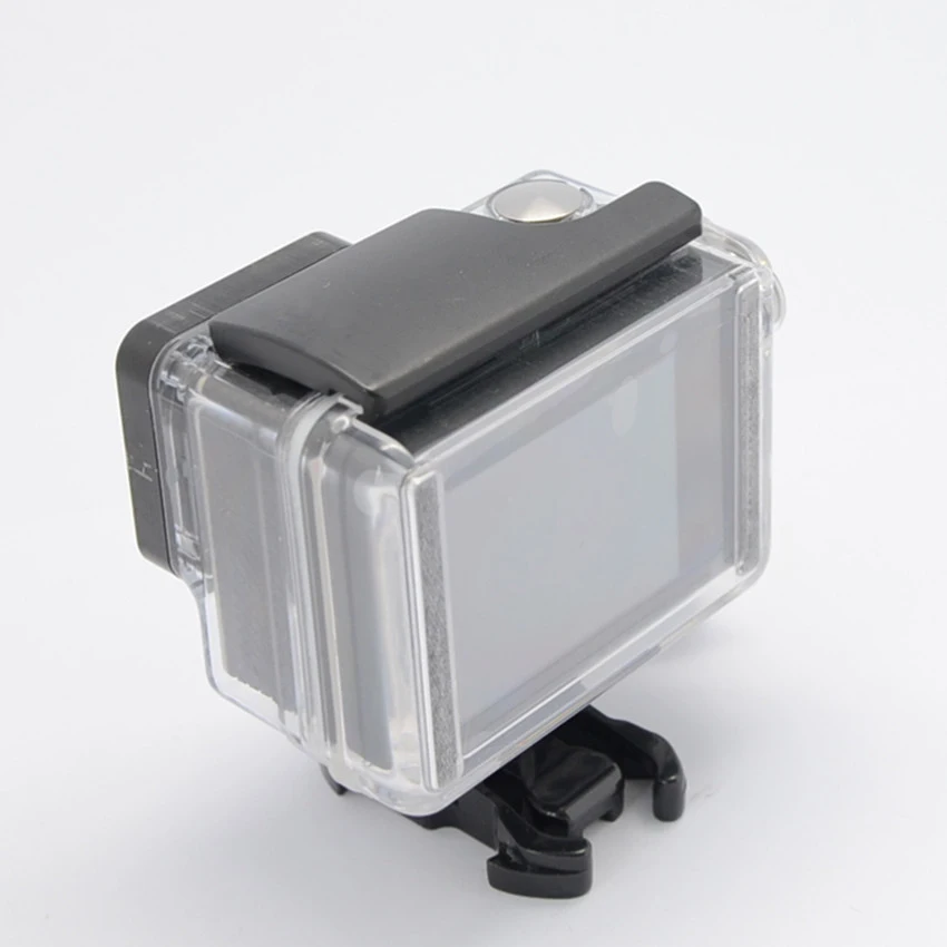 Gopro Hero 4 3+3 Bacpac Lcd 화면+45M 방수 하우징 케이스(확장 백도어) 액세서리용 GoPro Hero 3+4 블랙 액세서리