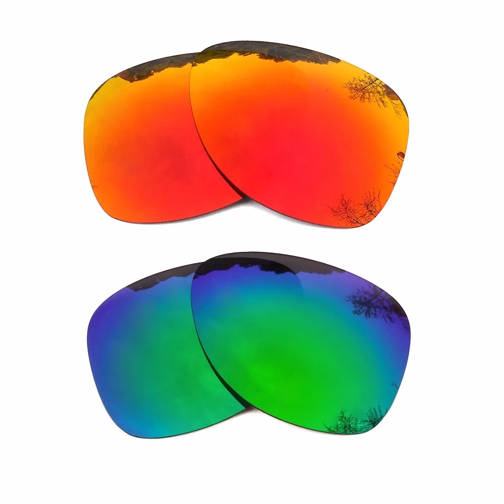 

Orange Red Mirrored & Green Mirrored Polarized Replacement Lenses for Crosshair 2012 Frame 100% UVA & UVB