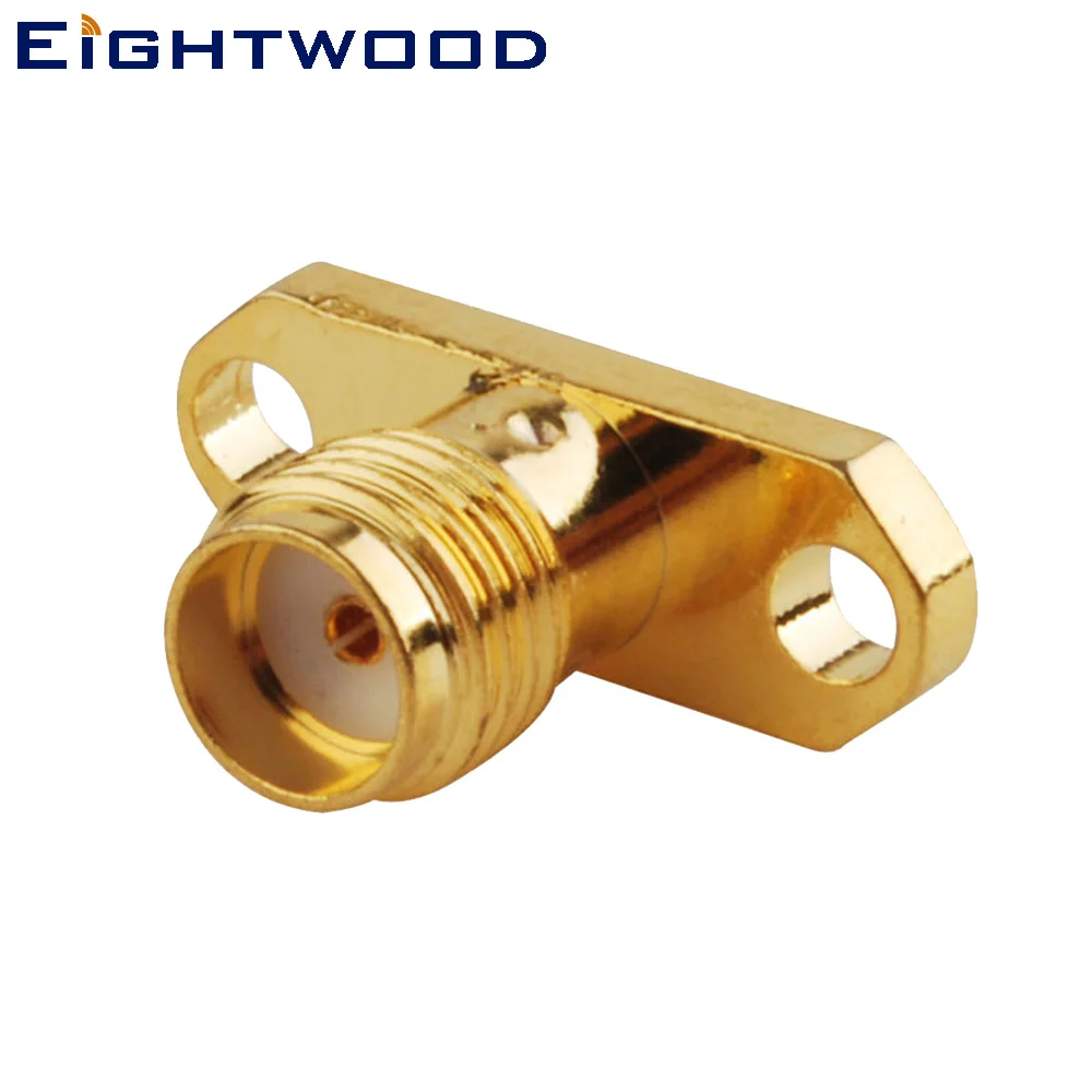 

Eightwood SMA Jack Female RF Coaxial Connector Adapter 2 Hole Panel Mount Long Dielectric Solder for Antenna Telecom PC/LAN