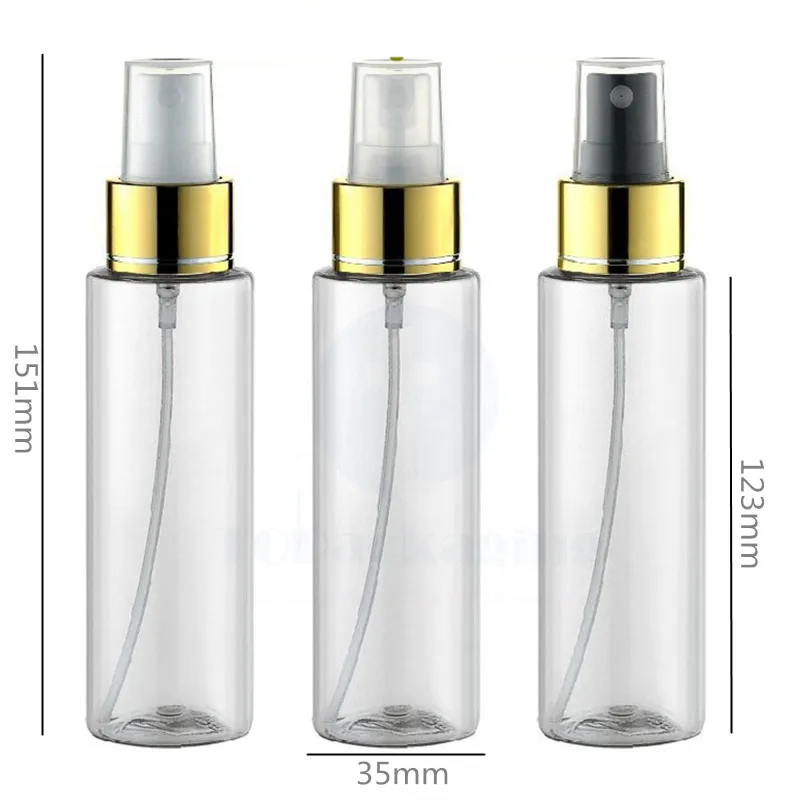 30PCS*100ML Spray Pump Bottle Empty Plastic Cosmetic Container Perfume Packing Fine Mist Atomizer Makeup Parfum Refillable