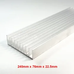 1 piece 240x 76x 22.5MM Grille Shape 5 x 3W LED HeatsinkAluminum Heat Sink Radiator for IC Electronic Chipset heat dissipation