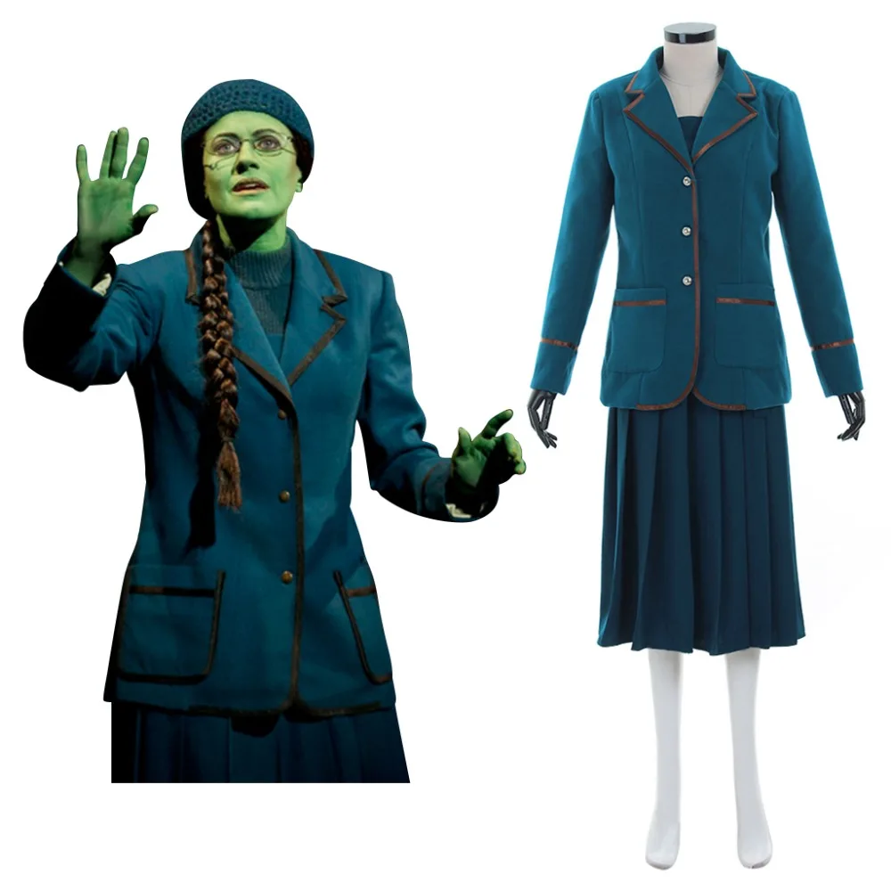 Wicked Cosplay Wicked Elphaba Dress Costume Adult Wome's Halloween Carnival Costume Cosplay