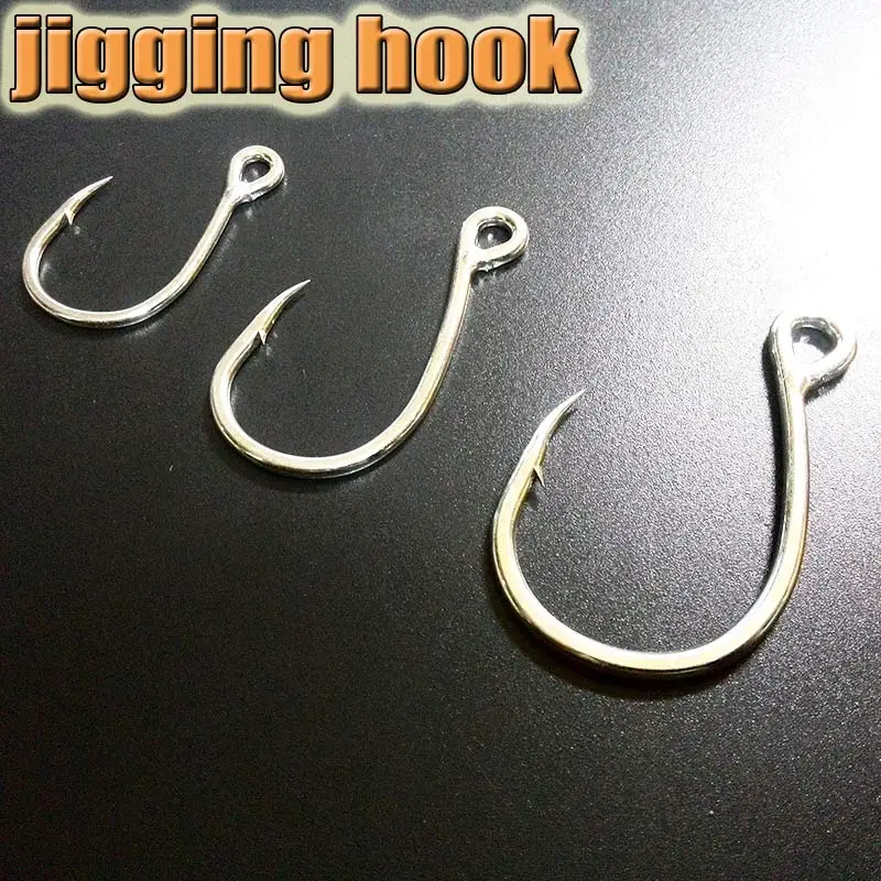 2018new jigging hook big hook,adoption of adwanced technology,seamless welding,more strength and not easy to cut off, 10pcs/lot