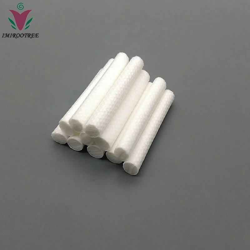 Free Shipping 102pcs/lot High Quality Cotton Wicks, Aromatherapy Essential Oil Cotton Wicks for Nasal Inhaler Sticks