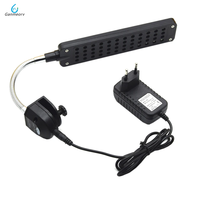 DC12V Aquarium Fish Tank 48 LED Light Blue White touch sensor switch control 3W Clip Lamp Decor Dimmable US UK EU AU Plu