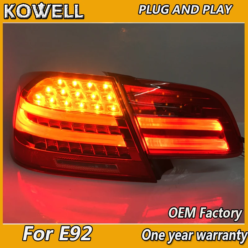 

2PCS Car Styling for BMW E92 Taillights 2007-2011 for E92 LED Tail Lamp+Turn Signal+Brake+Reverse LED light