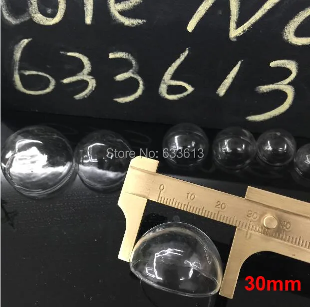 12 Pcs Glass Vial Pendant Set - 30mm/25mm/20mm/15mm Half Dome Locket for Fashion Jewelry, DIY Crafts & Home Decor