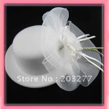 

Free shipping!! Wholesale 12pcs/lot Wedding hat model hair pin hair clips hair accessory for wedding