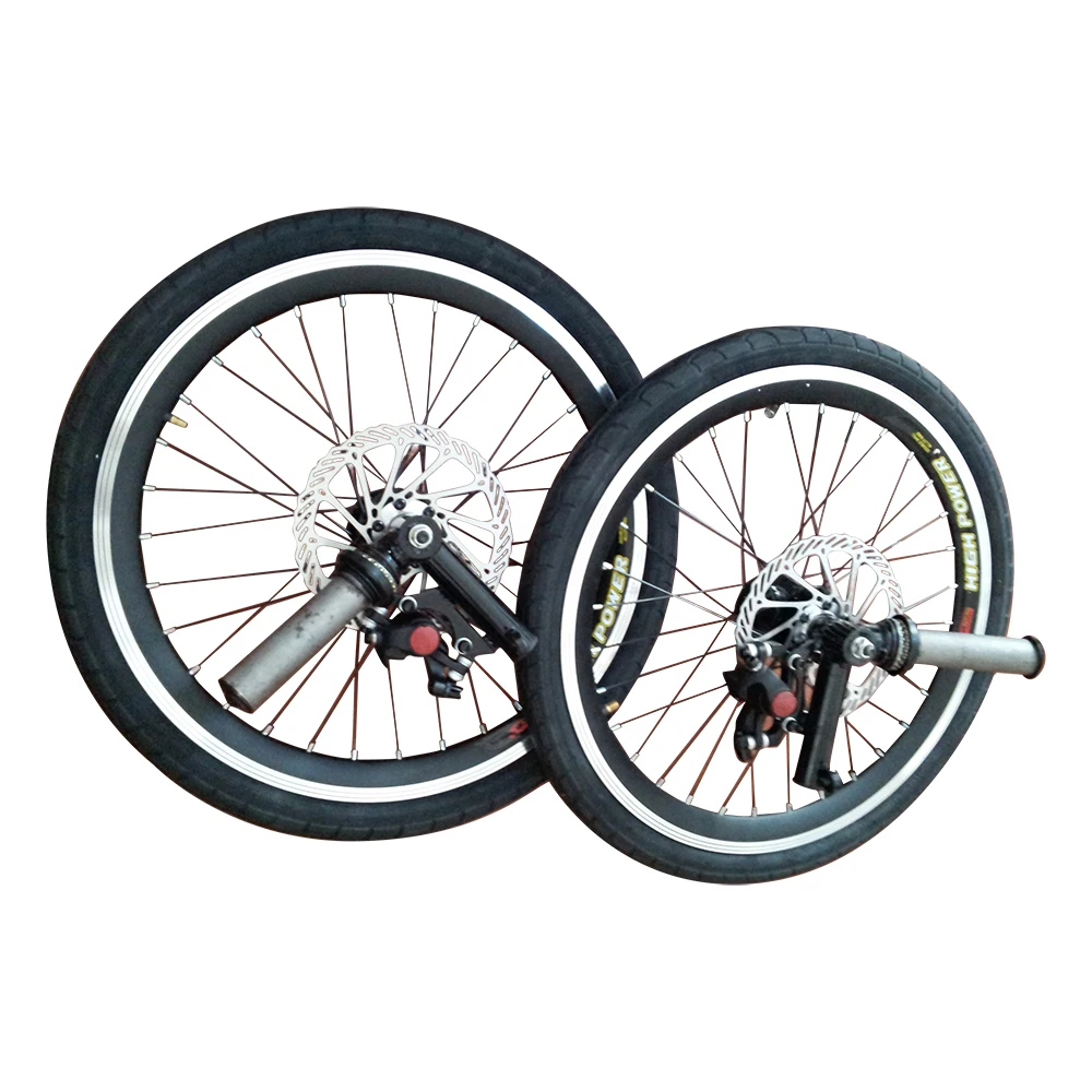 Free Shipping 20inch completed wheels with disc brakes for recumbent trike