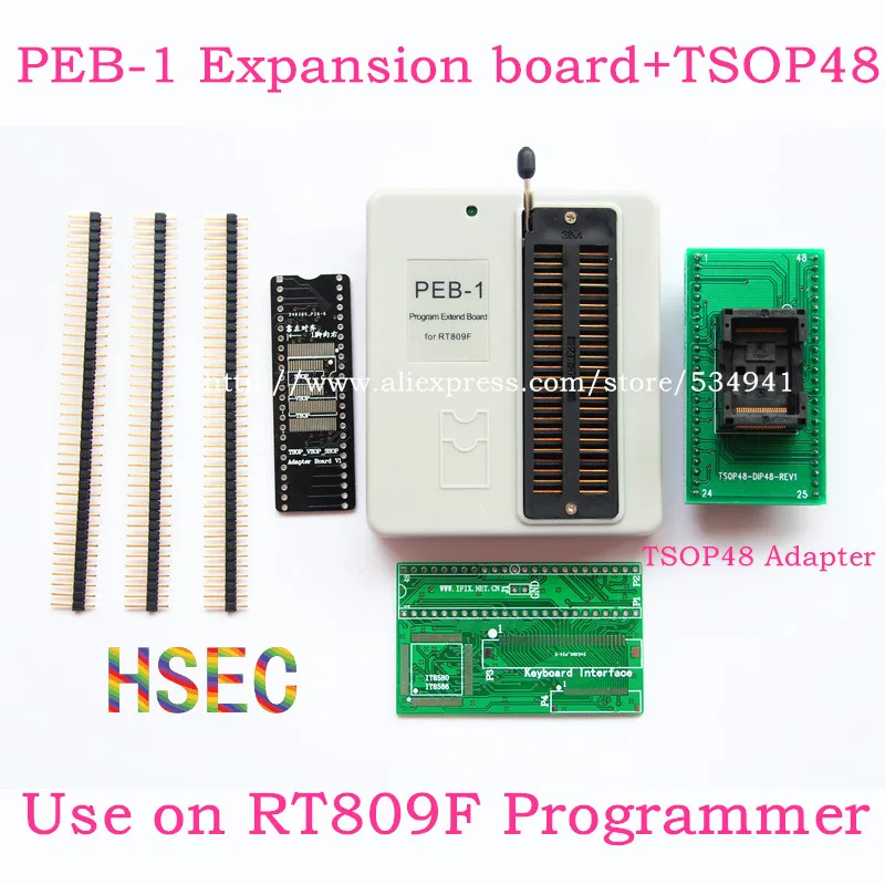 PEB-1 Expansion board+TSOP48 Adpater socket Use on RT809F lcd usb programmer Support IT8586E IT8580E 29/39/49/50 series32/40 /48