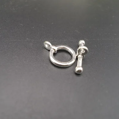 10set/lot Alloy Metal Toggle Clasps For Necklaces 12*20mm Gold Silver Color End Connectors Hooks DIY Jewelry Making Findings