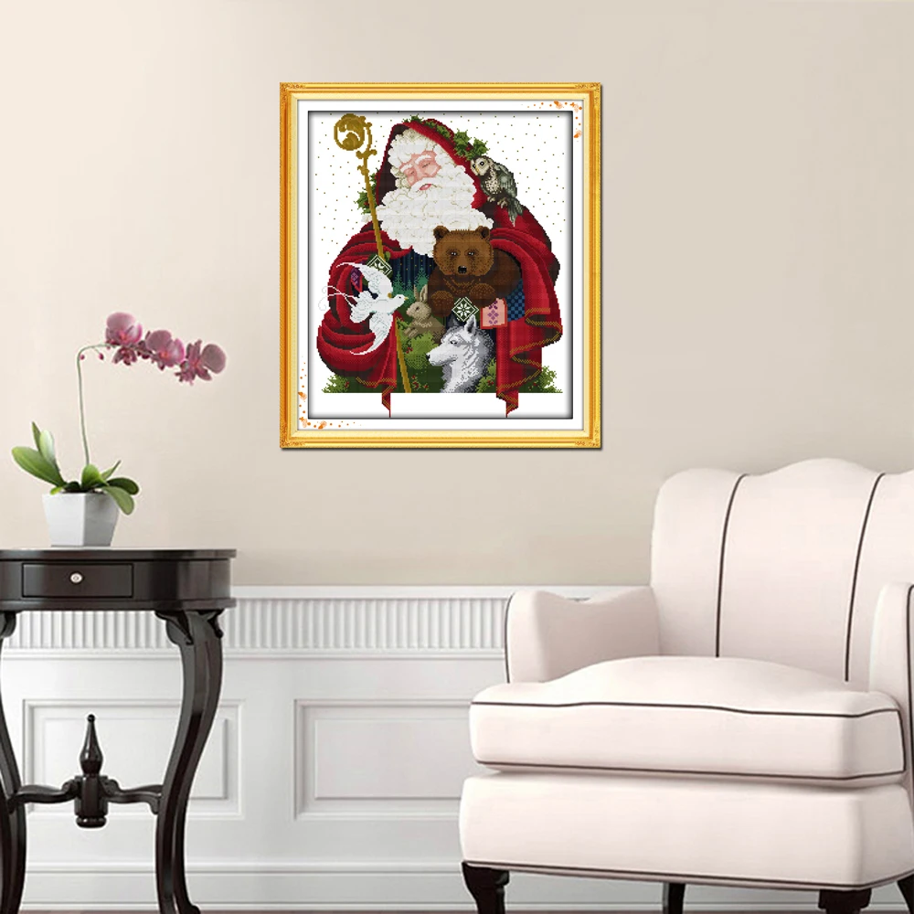Hot Winter Christmas decorations for home Joy Sunday Happy Christmas DIY Chinese Style Cross Stitch Kits