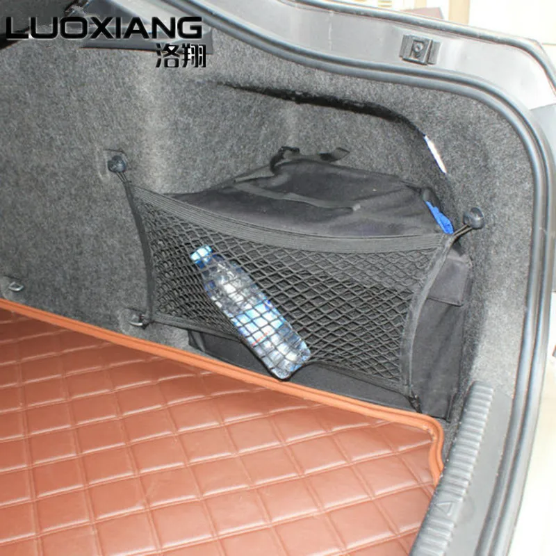 For Octavia A7 Refit special single trunk luggage net double side net double vertical  high elastic mesh storage for Octavia A7