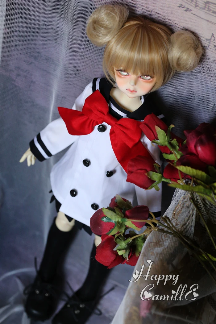 

1/6 1/4 BJD Student sailor suit Shirt+Skirt or short set for SD clothing BJD doll accessories,Not included doll,shoes,wig D1239