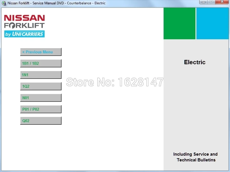 For Nissan Forklift Service Manual 2013