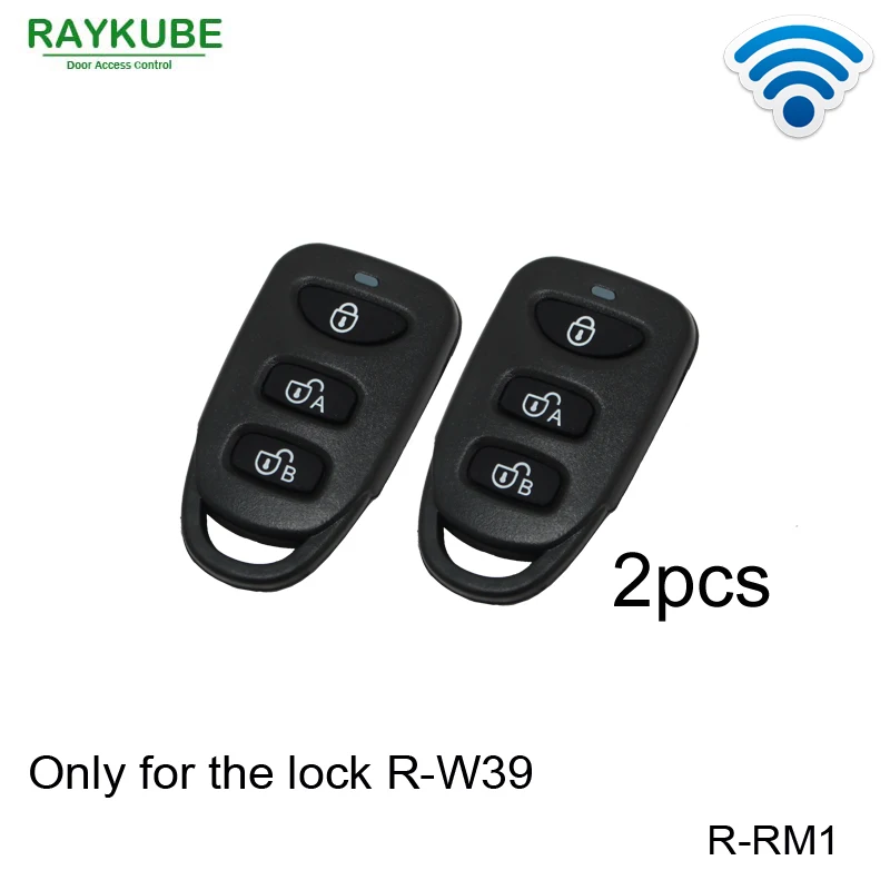 Imagem -02 - Teclas de Controle Remoto sem Fio Funciona com Nossa Trava Elétrica R-w39 Pcs Raykube-r-rm1