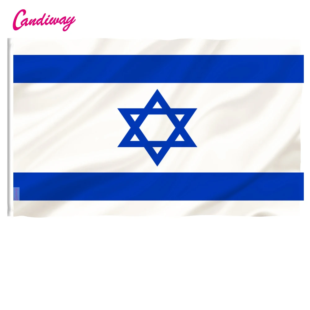 3x2 feet ISRAEL National FLAG Jewish Star Magen David Israeli Country 90*60cm for Festival Banner Home Decoration Flag