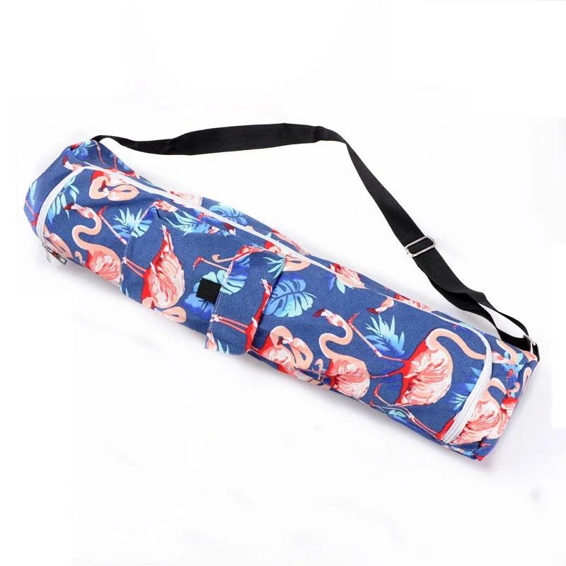 Canvas Yoga Bag with Single Shoulder Carriers, Yoga Mat Bag, Gym Mat, Backpack, Pilates Mat Case, less 6mm (Only Bag)