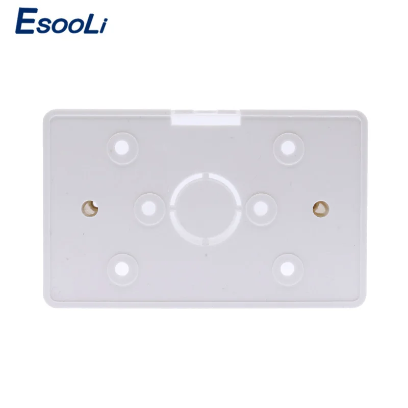 Esooli External Mounting Box 117mm*72mm*33mm for 118*72mm Touch Switch and USB Socket For Any Position of Wall Surface