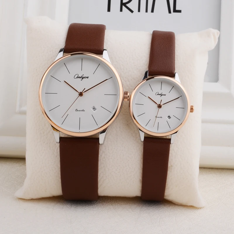 Male and female students Korean fashion men and women watches waterproof couple watches