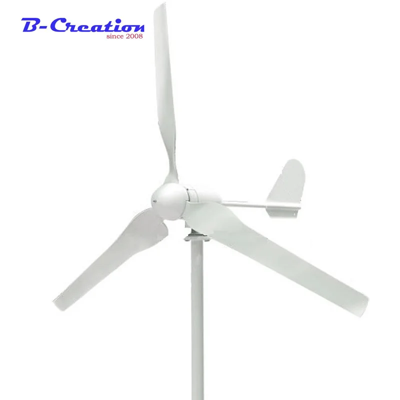Imagem -02 - Gerador de Energia Eólica dc 12v 24v 600w Geradores de Energia Elétrica Turbina Alternativa Eólica Lâmina com Controlador