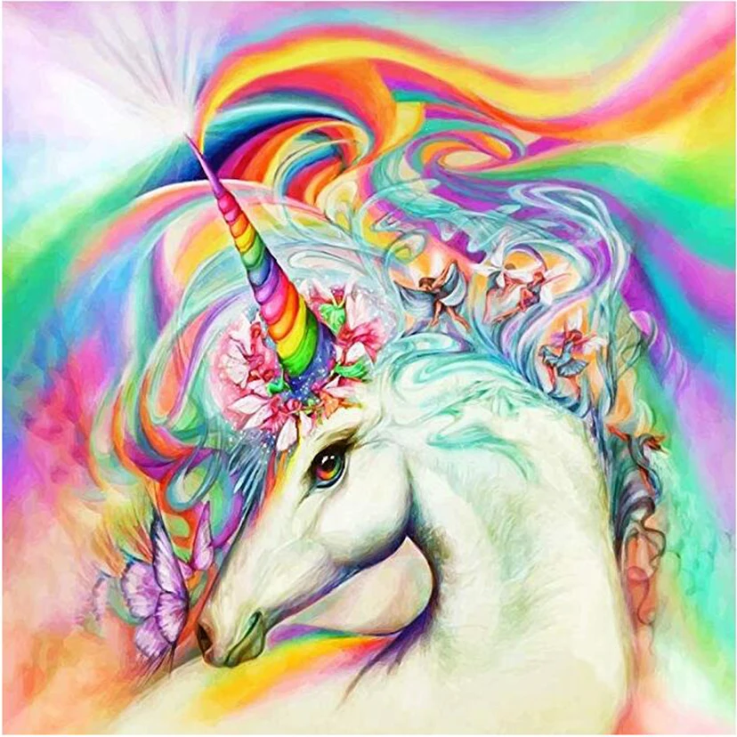 

5D Diy diamond painting cross stitch "Cartoon unicorn" Full Square/round Diamond embroidery Needlework Mosaic Craft gift WG532