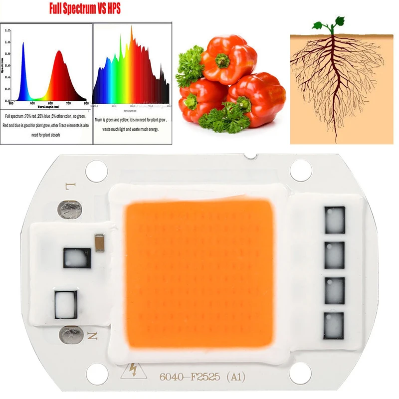 Full Spectrum  COB LED Chip Plant Grow Light Lamp For Garden Hydroponic