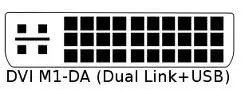DVI M1-DA 30+5 pin to HD-compatible Cable Dual link+ USB Projector cable 1.7m