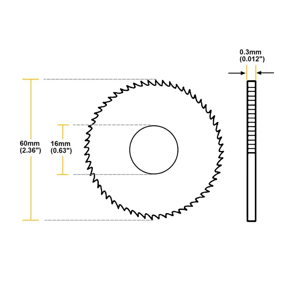 1pc HSS Saw Blade 63mm 72T Circular Slitting Saw Cutting Tubes Pipes Metal Cutting Disc 0.5/0.6/0.8/1.2/1.5/2/3mmThick Cut Wheel