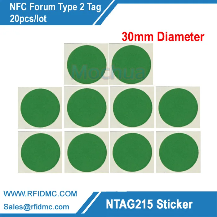 

20pcs NTAG215 Label NFC NTAG215 Tag For Tagmo with color printing