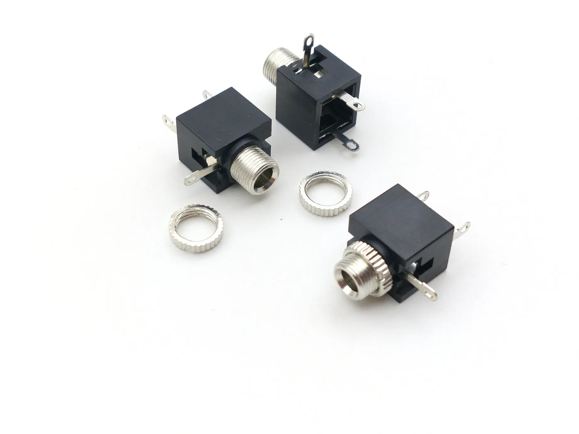 1000 Pcs 3.5 Mm Female Audio Mono Switched Socket Panel Jack