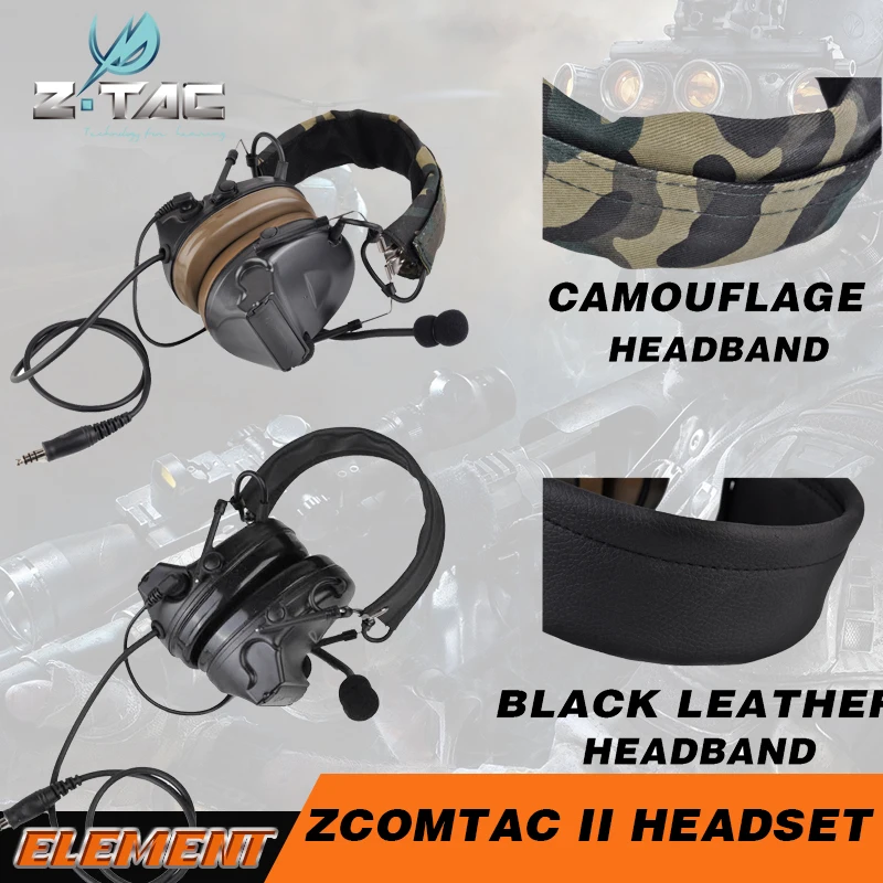 Z Tac Tactical Headphones Pelto Comta ii Pickup Noise Canceling Aviation Airsoft Hunting Headphones Tactical HeadsetZ041