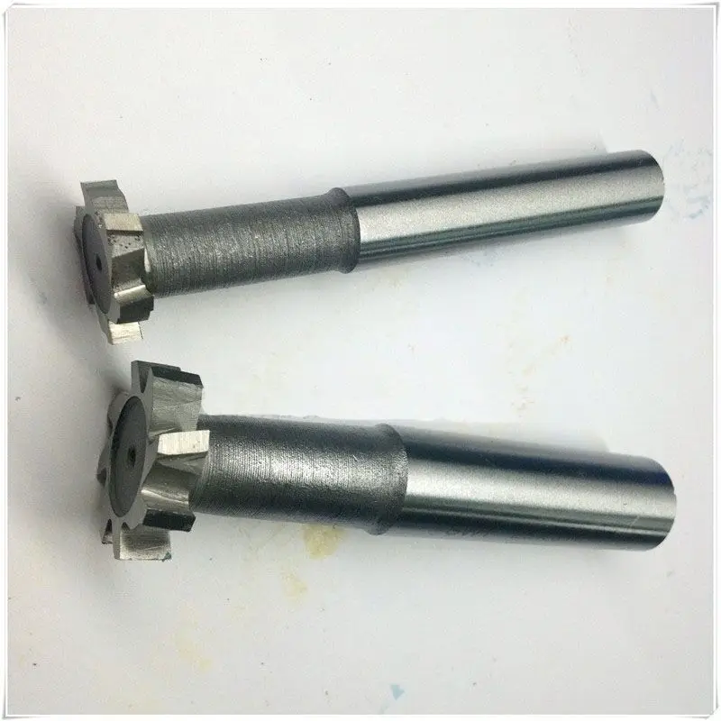 Free Shipping 1PCS 10*2*3*4*5 high speed steel Straight shank T groove milling cutter T type Straight shank milling cutter